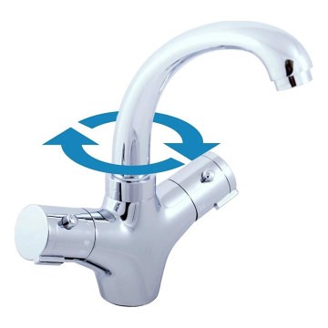 RAV Slezák TRM26.0 - Termostaattinen pesuallashana TERMO 23,5 cm kiiltävä kromi