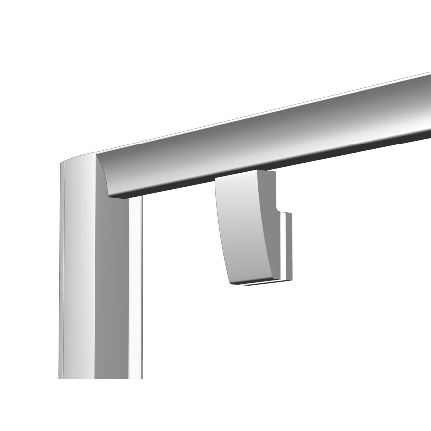 Ravak 37677U00Z1 - Kolmiosainen neljänneksen muotoinen suihkukaappi PIVOT 90x90 cm satiinilasi