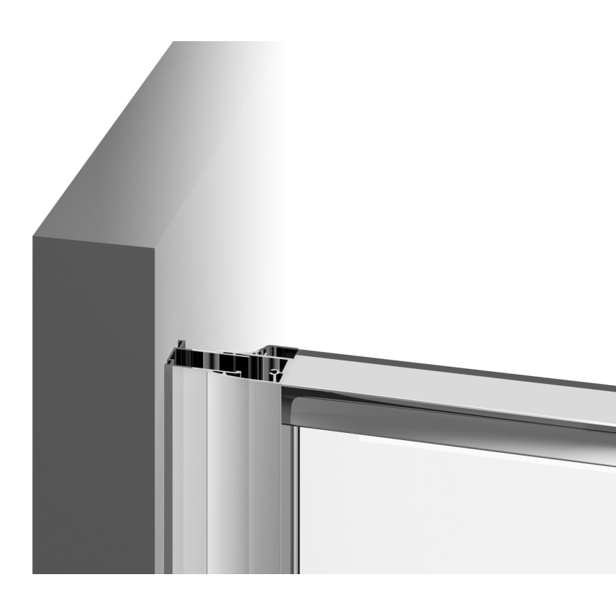Ravak 37677U00Z1 - PIVOT 90x90 cm kolmiosainen neljänneksen muotoinen suihkukaappi, satiinilasi