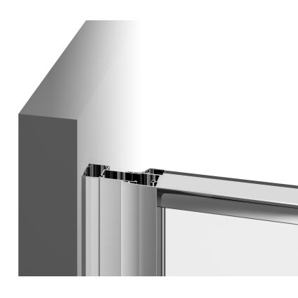 Ravak 37677U00Z1 - PIVOT 90x90 cm kolmiosainen neljänneksen muotoinen suihkukaappi, satiinilasi