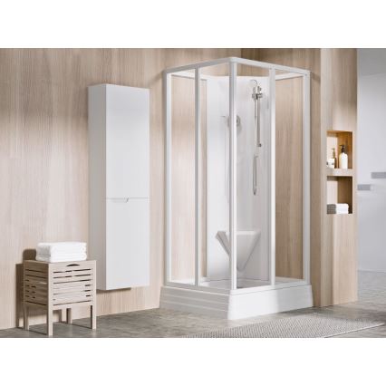 Ravak A007701120 - Neliömäinen suihkuallas ANGELA 90x90 cm valkoinen