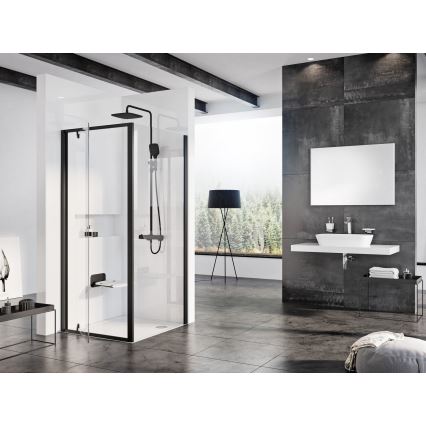 Ravak B8F0000060 - Taitettava suihkuistuin OVO musta