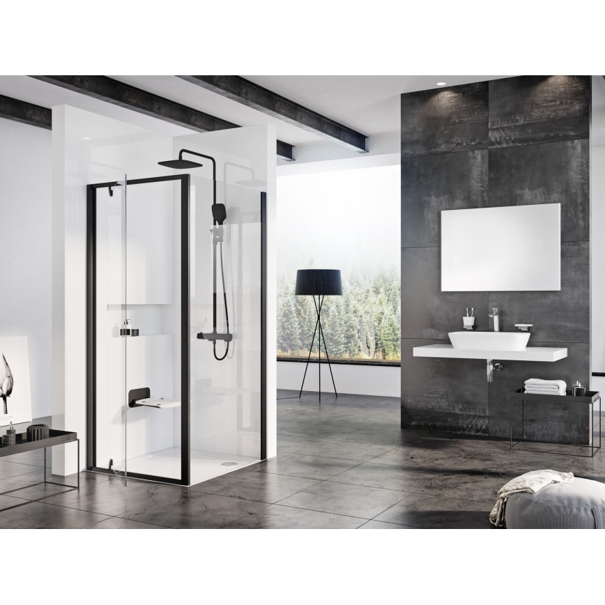 Ravak B8F0000060 - Taitettava suihkuistuin OVO musta