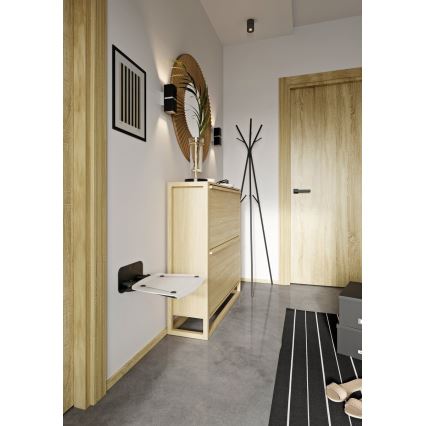 Ravak B8F0000060 - Taitettava suihkuistuin OVO musta