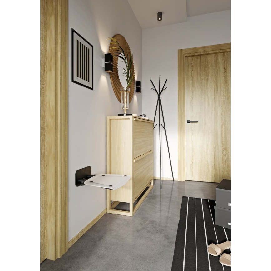 Ravak B8F0000060 - Taitettava suihkuistuin OVO musta