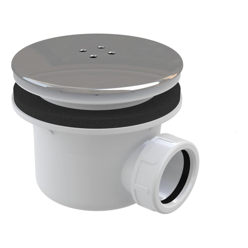 Ravak X01314 - Suihkualtaan sifoni, halkaisija 11,6 cm, kiiltävä kromi