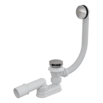 Ravak X01377 - Kylpyammeen tyhjennys- ja ylivuotosarja, kiiltävä kromi