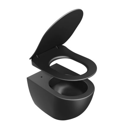 Ravak X01795 - SoftClose WC-istuimen kansi CHROME, musta