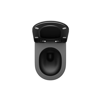 Ravak X01795 - SoftClose WC-istuimen kansi CHROME, musta