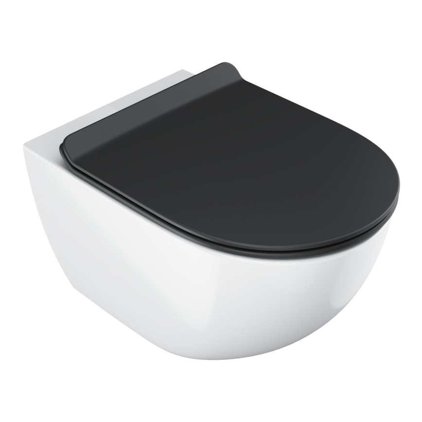 Ravak X01862 - WC-istuimen kansi SoftClose VITA SLIM musta