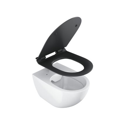 Ravak X01862 - WC-istuimen kansi SoftClose VITA SLIM musta