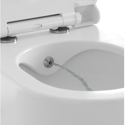 Ravak X01912 - Seinään asennettava WC bideesuihkulla CHROME keramiikka/valkoinen
