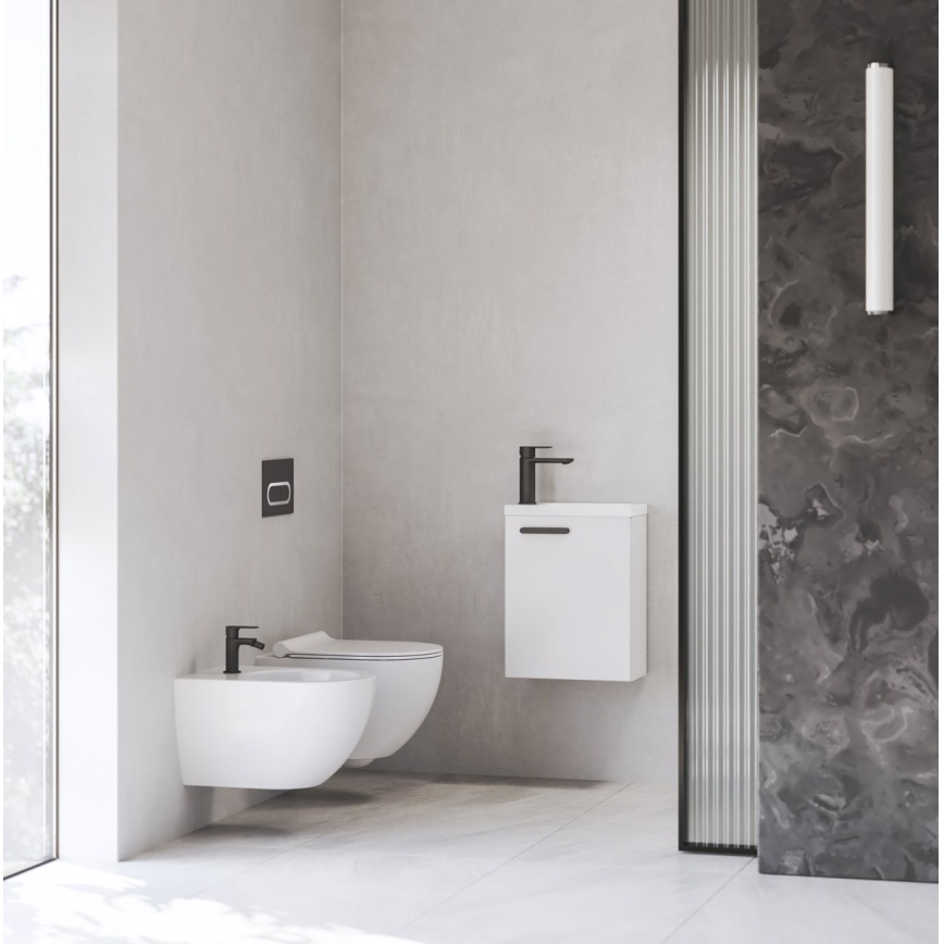 Ravak X070458 - Pesuallashana CHROME 17,7 cm musta