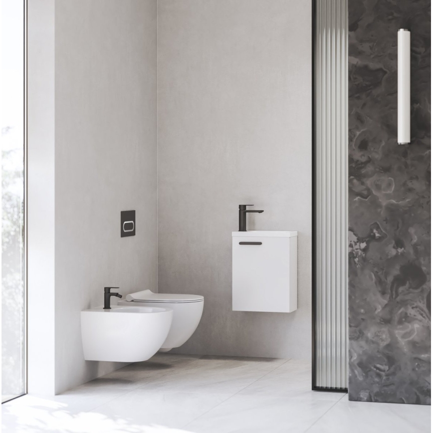 Ravak X070460 - Pesuallashana CHROME 17,7 cm musta