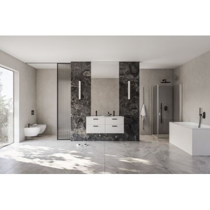 Ravak X070460 - Pesuallashana CHROME 17,7 cm musta