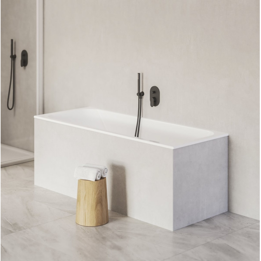 Ravak X070466 - Upotettava suihkusekoitin CHROME musta