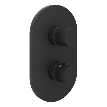 Ravak X070469 - Termostaattinen suihkusekoitin piiloasennukseen CHROME musta