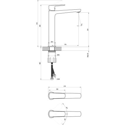 Ravak X070472 - LIFE 28 cm pesuallashana, kiiltävä kromi