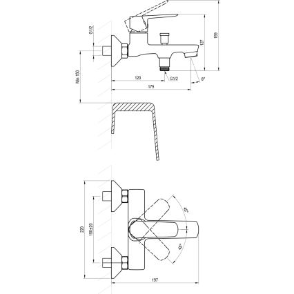 Ravak X070473 - LIFE ammehana, kiiltävä kromi
