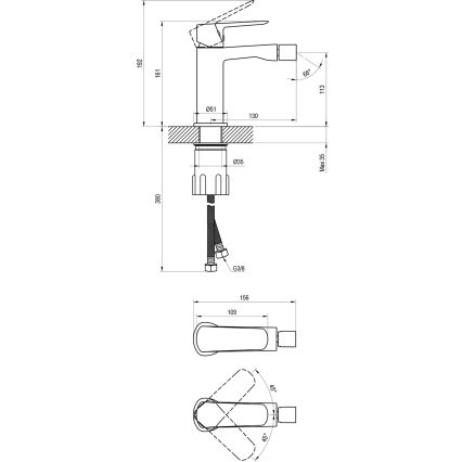 Ravak X070481 - Bideehana LIFE musta