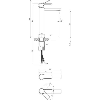 Ravak X070484 - Pesuallashana SOLAR 29 cm kiiltävä kromi
