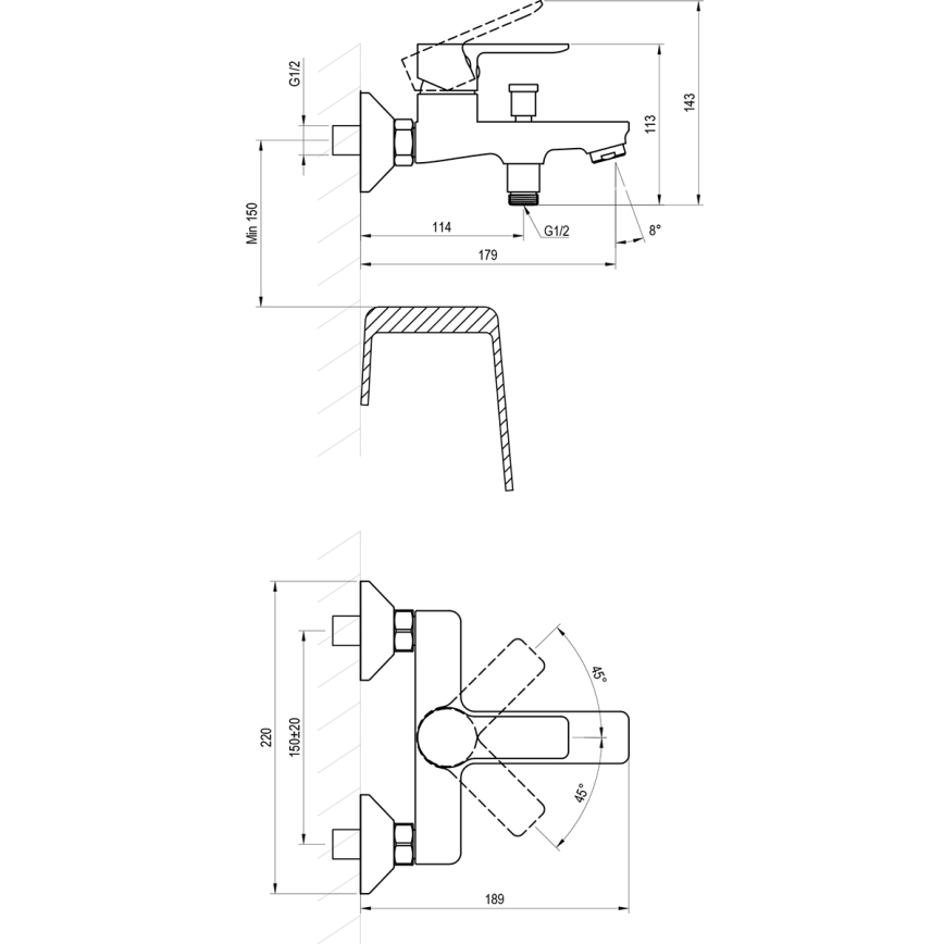 Ravak X070485 - SOLAR ammehana, kiiltävä kromi