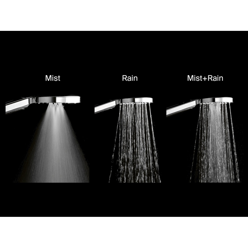 Ravak X07P233 - FLAT-käsisuihku painikkeella, kiiltävä kromi