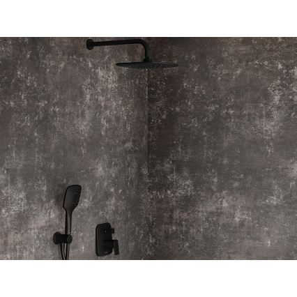 Ravak X07P569 - musta käsisuihku painikkeella