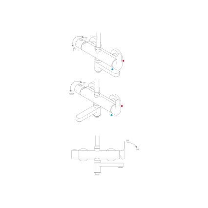 Ravak X07P642 - Suihkusetti sekoittajalla, kiiltävä kromi