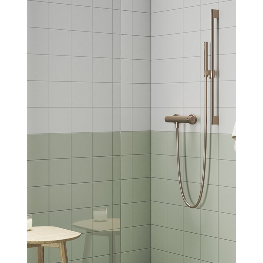 Ravak X07P715 - Suihkutanko 70 cm, harjattu kulta