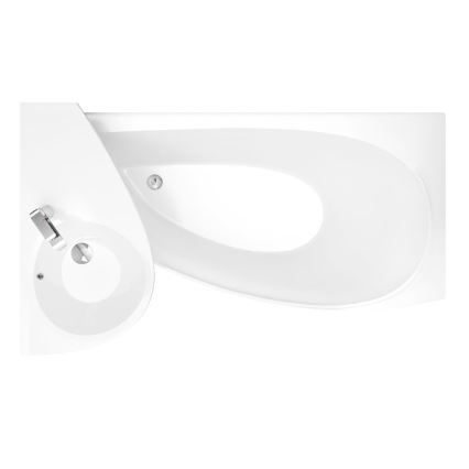 Ravak XJ1P1100000 - Seinään kiinnitettävä pesuallas AVOCADO 85x45 cm valettu marmori/valkoinen