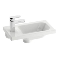 Ravak XJGL1100000 - Seinäkiinnitteinen pesuallas CHROME 40x22 cm valumarmori/valkoinen