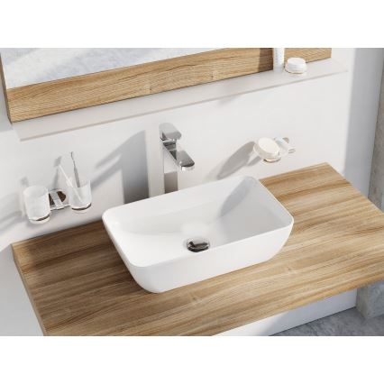 Ravak XJX01150001 - UNI SLIM 50x31 cm tasoon asennettava pesuallas, keramiikka/valkoinen