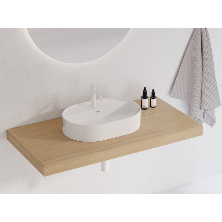 Ravak XJX01155003 - CERAMIC SLIM 55x40 cm tasoallas, keramiikka/valkoinen