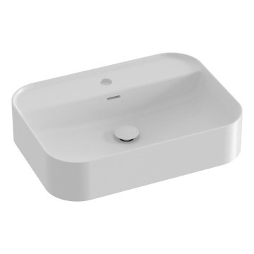 Ravak XJX01155005 - CERAMIC SLIM 55 x 40 cm tasolle asennettava pesuallas, keramiikka/valkoinen