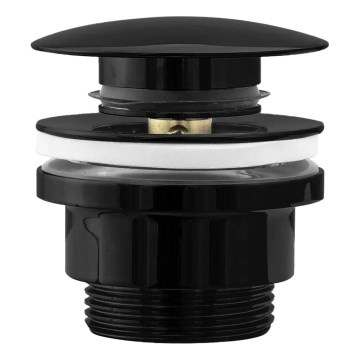 REA-A4100 - Pesualtaan CLICK-CLACK-viemäri, halkaisija 6,4 cm, kiiltävä musta