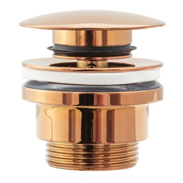 REA-A533A - Pesualtaan pohjaventtiili CLICK-CLACK, halkaisija 6,4 cm, ruusukulta