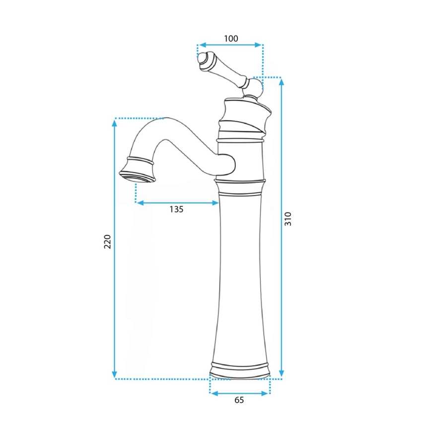 REA-B0227 - Pesuallashana VINTAGE OLD 31 cm musta