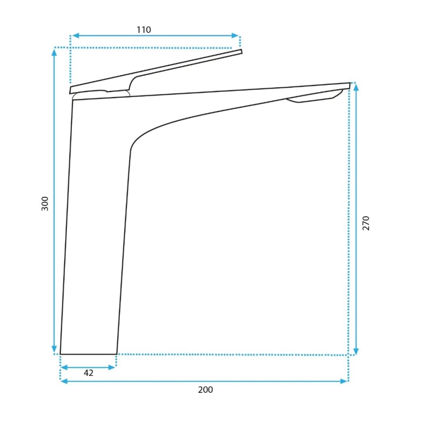 REA-B0493 - AVALON pesuallashana 30 cm, harjattu kupari