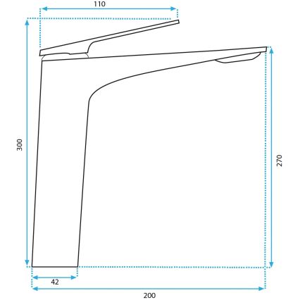 REA-B1127 - Pesuallashana AVALON 30 cm, kultainen