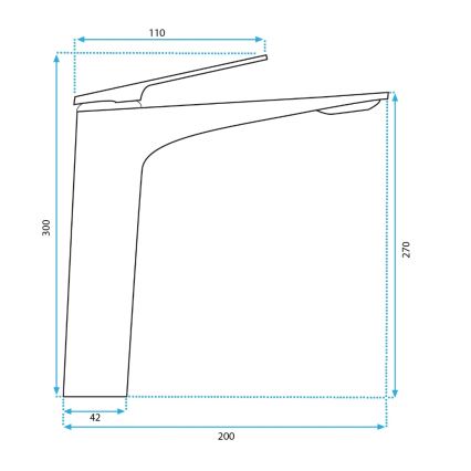 REA-B2705 - Pesuallashana AVALON 30 cm harjattu kulta