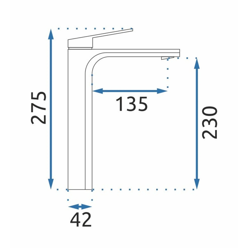 REA-B4895 - Pesuallashana MARCO 27,5 cm harjattu kulta
