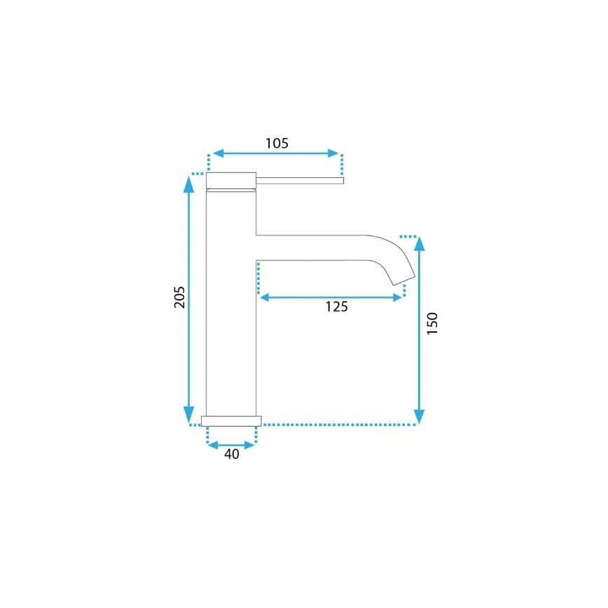 REA-B5323 - Pesuallashana CLIF 20,5 cm harjattu kulta