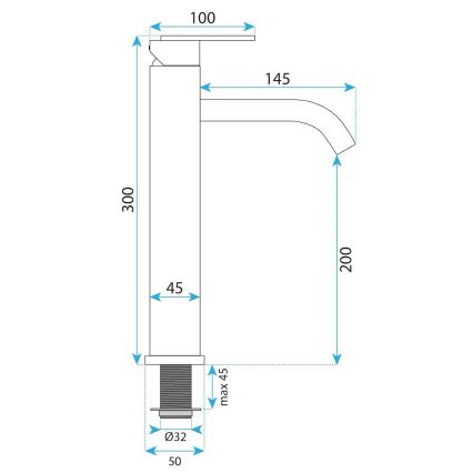 REA-B5510 - ONTARIO 30 cm pesuallashana, nikkeli