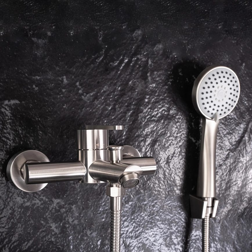 REA-B5514 - ONTARIO-kylpyhanasetti, harjattu teräs