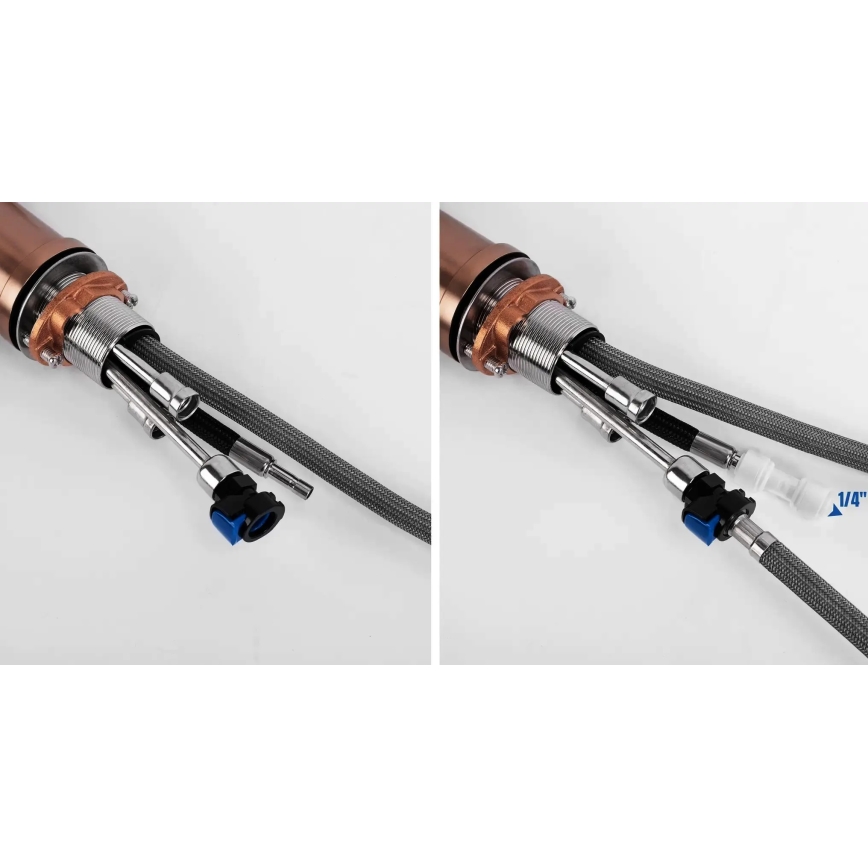 REA-B7436 - Keittiöhana vedettävällä suihkupäällä ja suodatuksella ECO FRESH 37,5 cm kupari