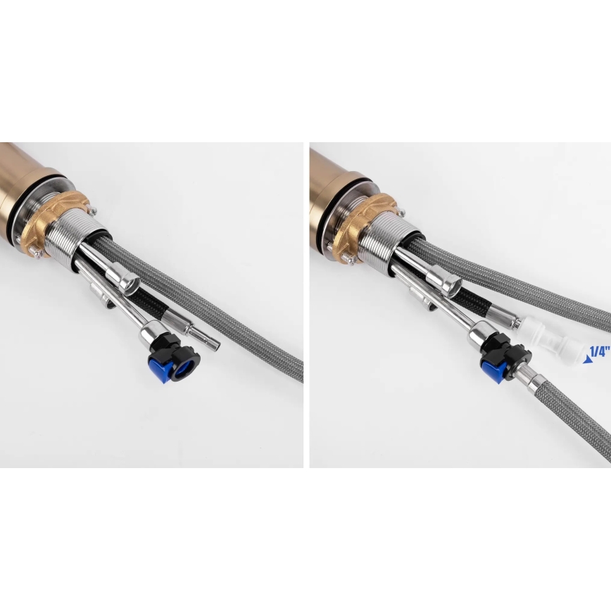 REA-B7564 - Keittiöhana vedettävällä suihkupäällä ja suodatuksella ECO FRESH 37,5 cm nikkeli