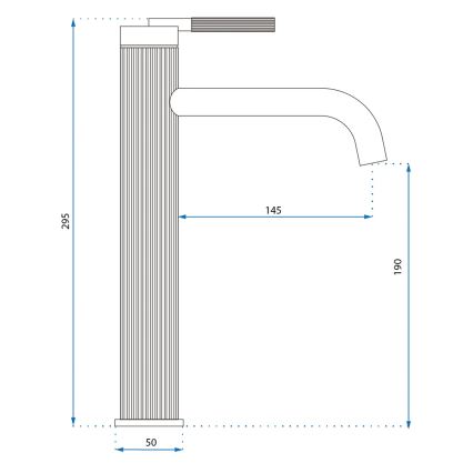 REA-B7802 - Pesualtaan hana ARGON 29,5 cm harjattu kulta