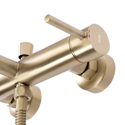 REA-B8010 - LUNGO-kylpyhanasarja, harjattu kulta