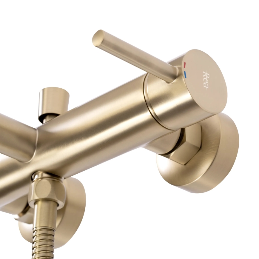 REA-B8010 - LUNGO-kylpyhanasarja, harjattu kulta